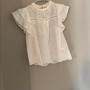 White crochet top